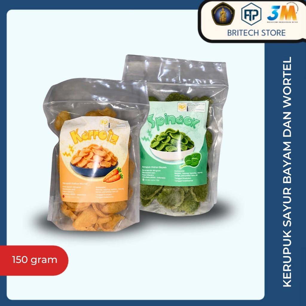 

Kerupuk Bayam dan Kerupuk Wortel Dapur Kiandra