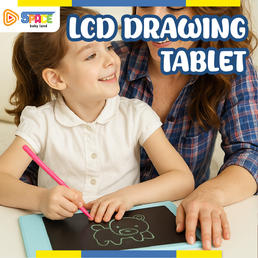 LCD TABLET DINO KARAKTER EDUKASI ANAK / DRAWING WRITING TABLET Belajar Sekolah / Papan Tulis Digital