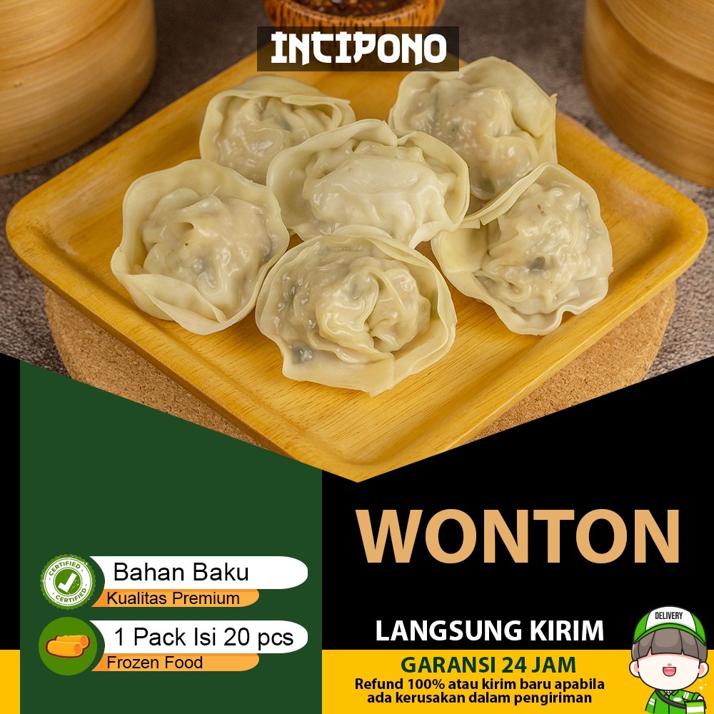 

Incipono Wonton Frozen Food 1 Pack Isi 20 Halal Premium