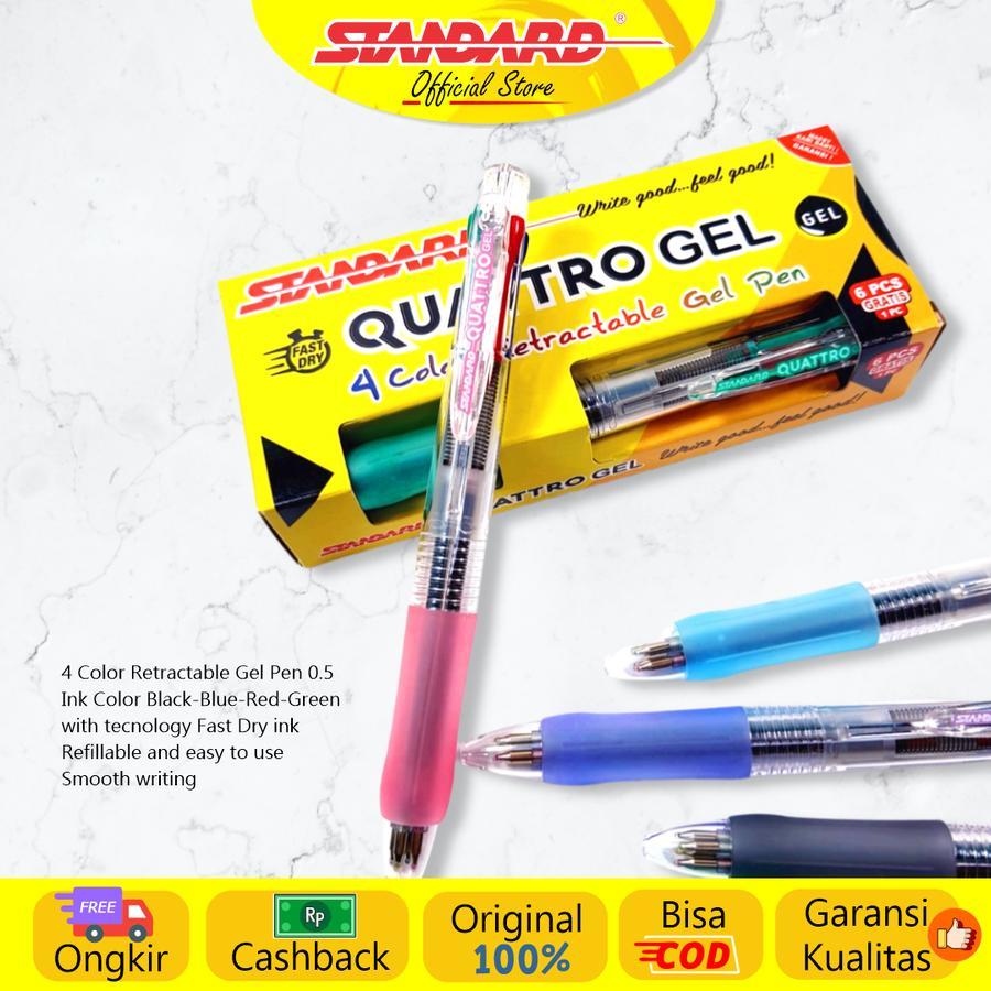 

Standard - Pulpen Quattro 0.5 Gel 4 IN 1 ( Alat Tulis / Pen / Ballpoint / Pena )