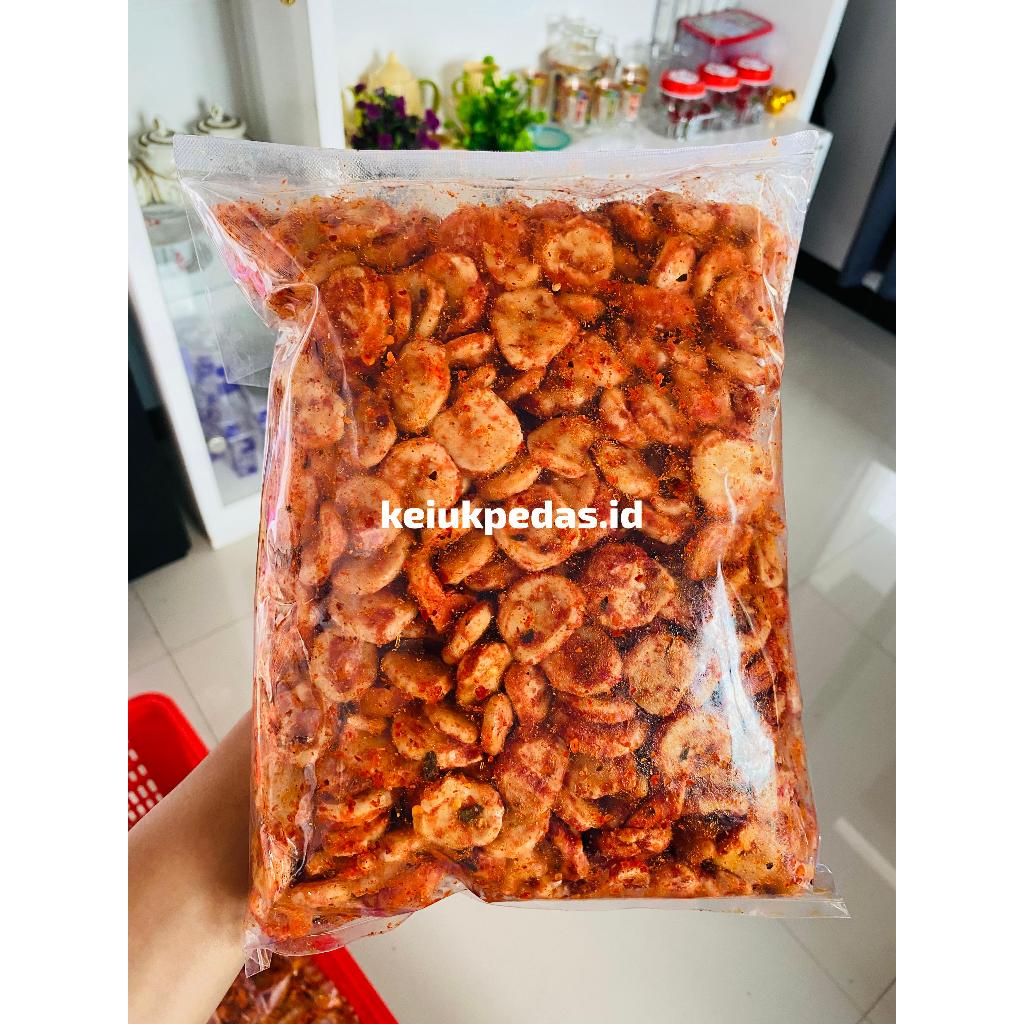 

seblak kerupuk udang koin pedas daun jeruk 1kg 250gr 500gr 100gr