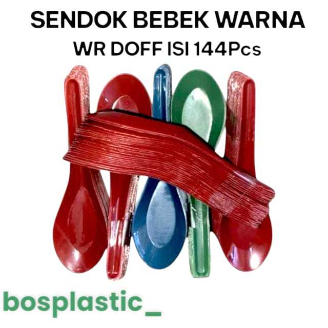 

SENDAOK BEBEK PLASTIK WARNA DOFF ISI 144PCS