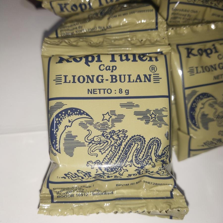 

Kopi Tulen Cap Liong Bulan Mini Tanpa Gula 1 Renceng