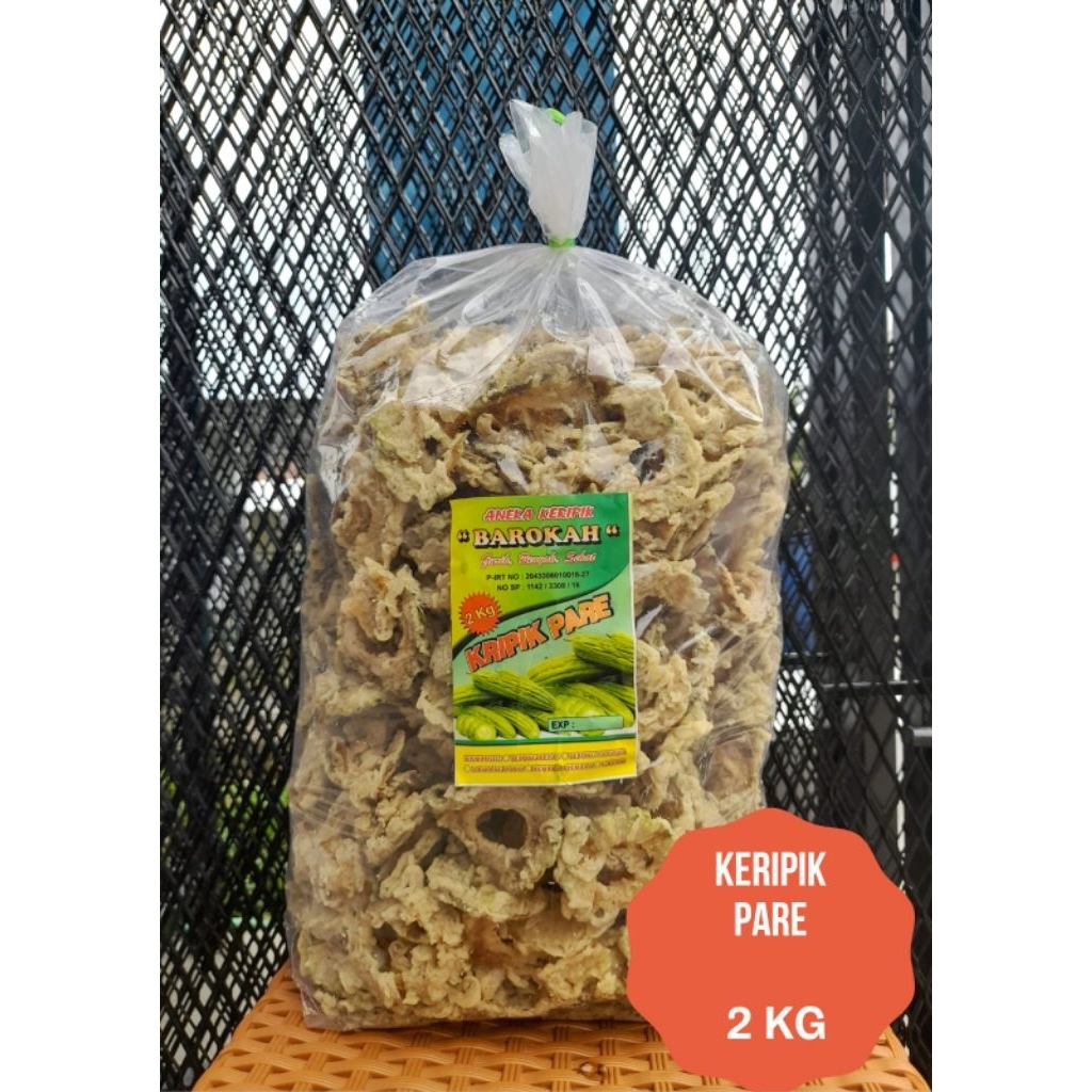 

Kripik Pare 2 Kg/Criping Pare 2kg/ Snack pare 2kg Enak Gurih Renyah