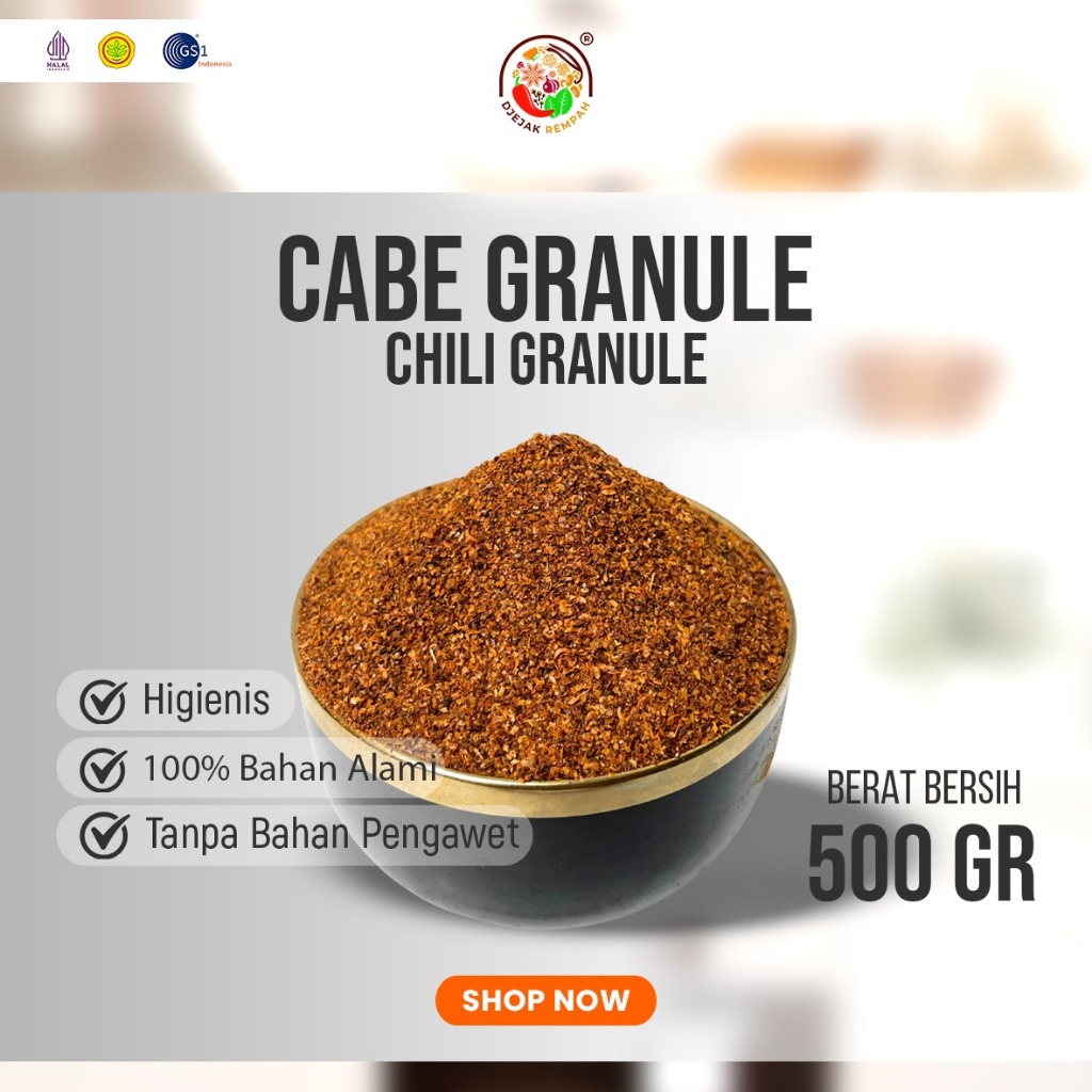 

Cabe Granul Pedas | Chili Granule 100 gram-500gram