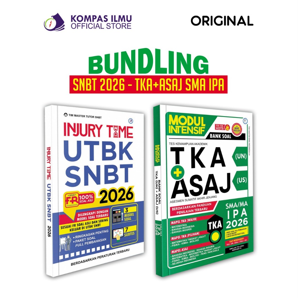 Buku TKA SMA + SNBT - BUNDLING UTBK SNBT dan Modul Intensif TKA SMA IPA IPS 2026
