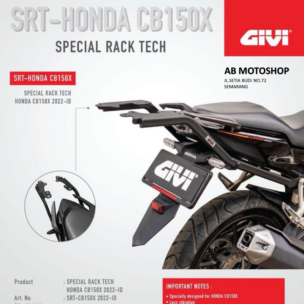Bracket GIVI SRT CB150X/CB150F1 Breket box motor cbx