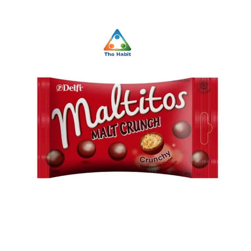 

(The Habit) Delfi Maltitos Coklat Crunchy 25Gr