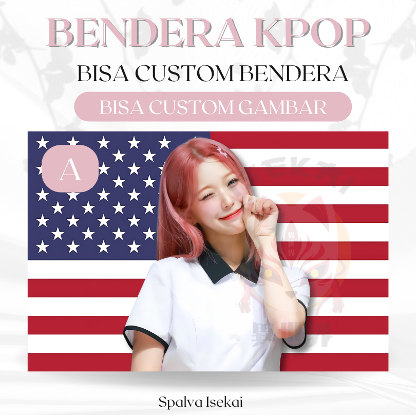 Bendera AMERIKA KPOP JIHEON Fromis_9 FROMIS9 / POSTER KPOP / BENDERA KPOP Baek Jiheon / KPOP Tapestr