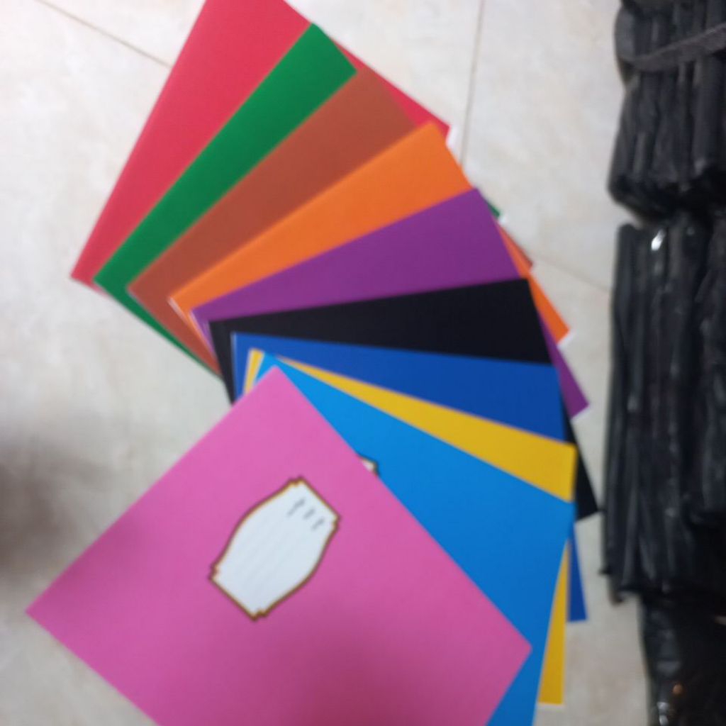 

sampul buku kwarto mix warna