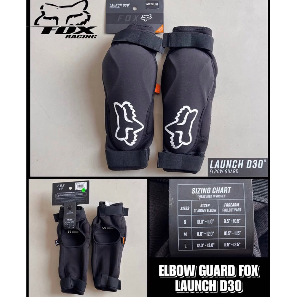 elbow guard fox launch d30