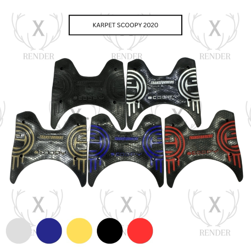 KARPET SABLON MOTOR SCOOPY 2020 PIJAKAN ALAS KAKI SABLON SCOOPY 2020 BORDES KARPET MOTOR SCOOPY