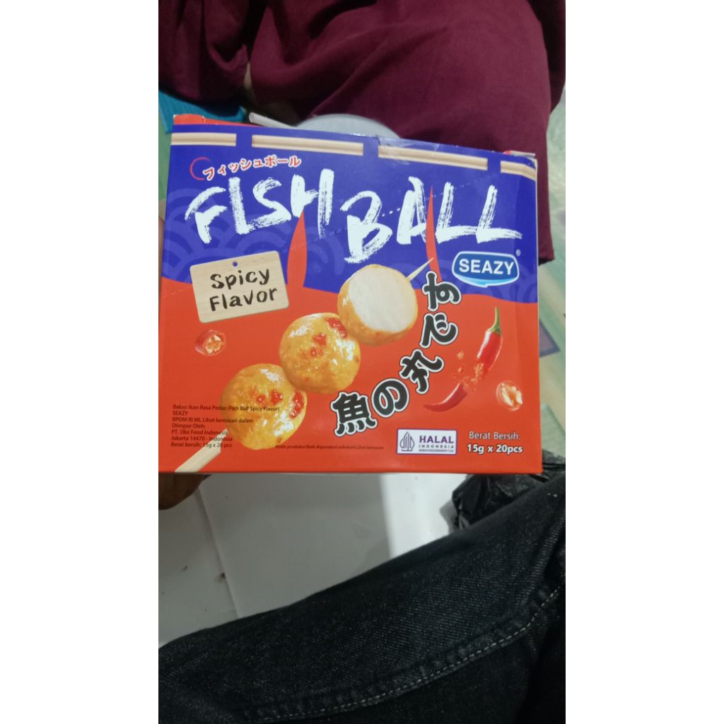 

makanan fiss ball 1 kotak isi 20pcs
