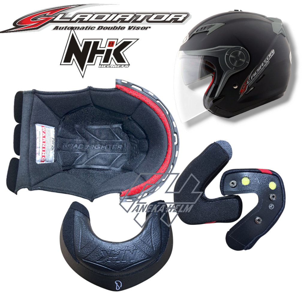Busa NHK GLADIATOR / helm half face double visor