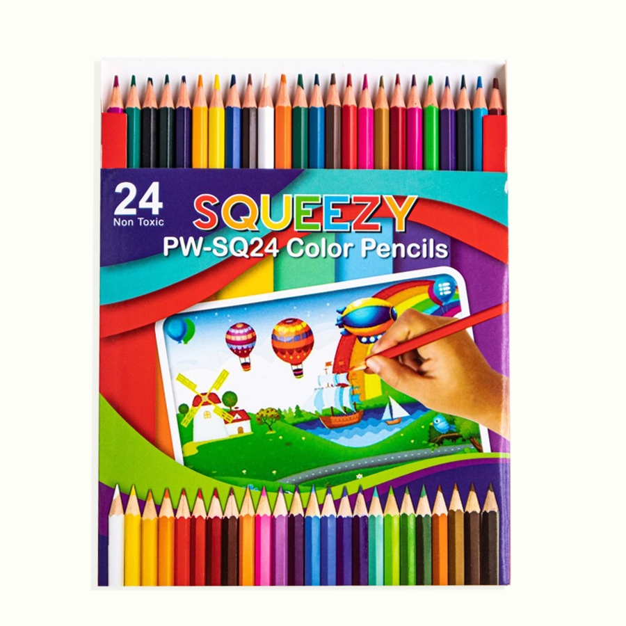 

PENSIL WARNA PANJANG SQUEEZY 24 WARNA / COLOUR PW-SQ24
