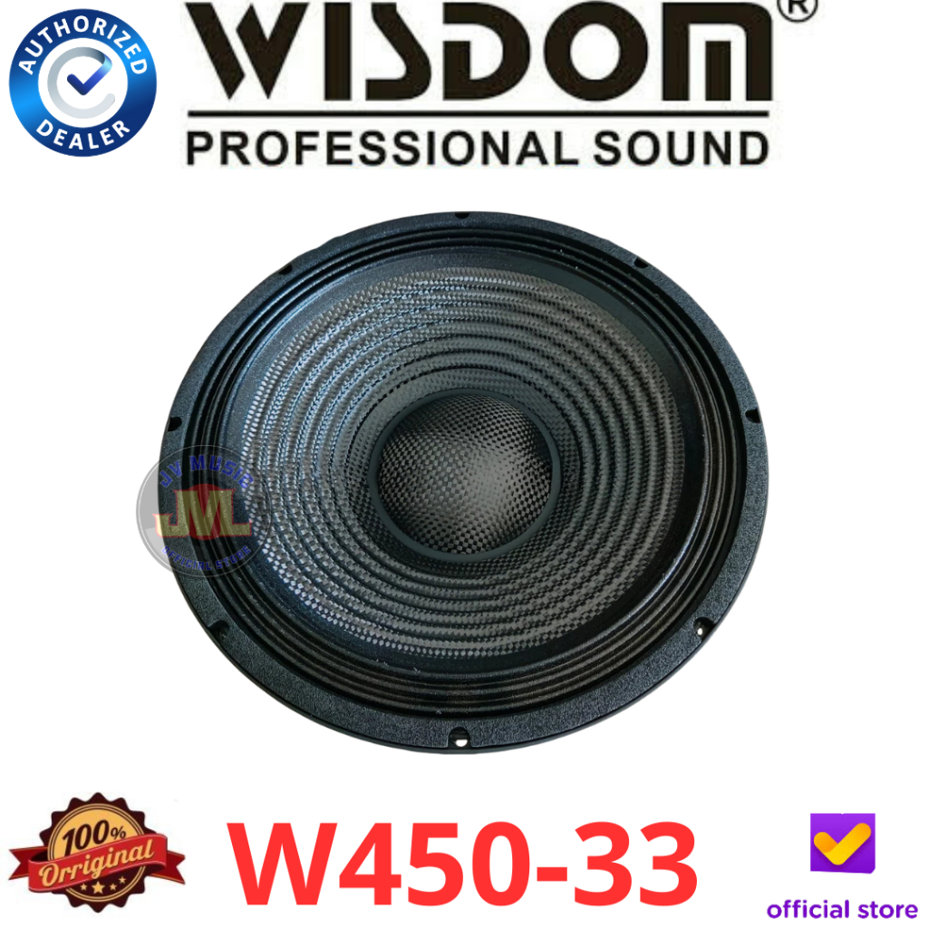 Wisdom W45033 Speaker Component 18 Inch Original Wisdom W450-33 Komponen Speaker