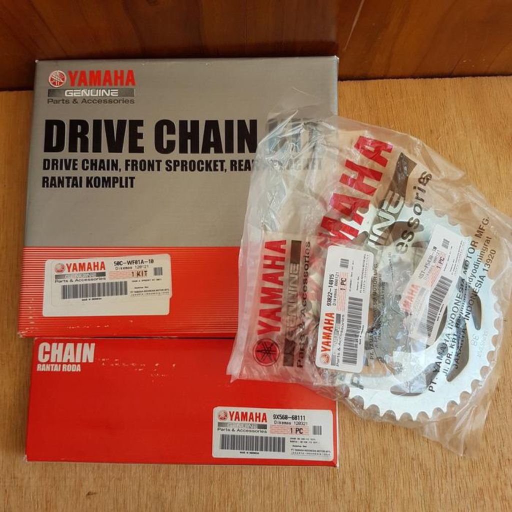 GEAR SET RANTAI 50C JENIS MOTOR MX NEW 135,MX KOPLING/NON KOPLING GEAR SET MURAH KUALITAS ORIGINAL