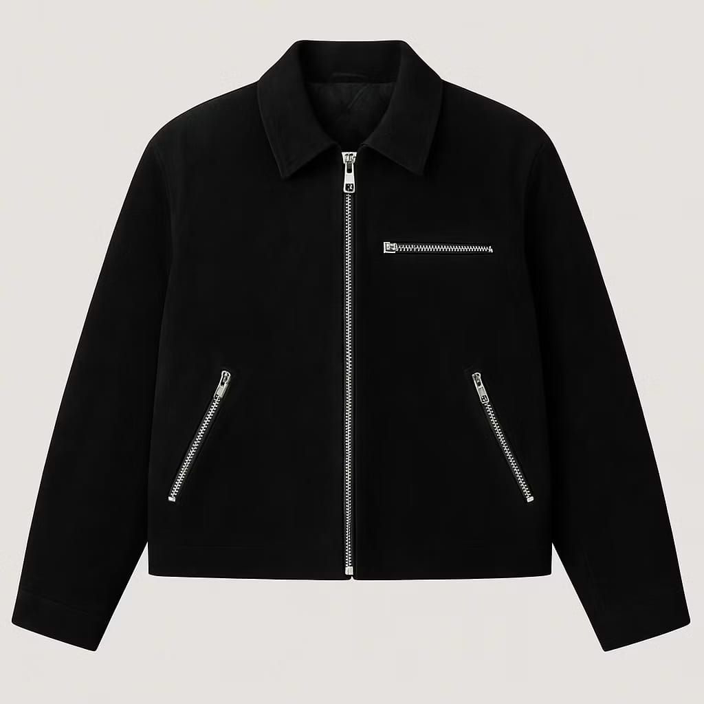 Jacket Boxy work hitam