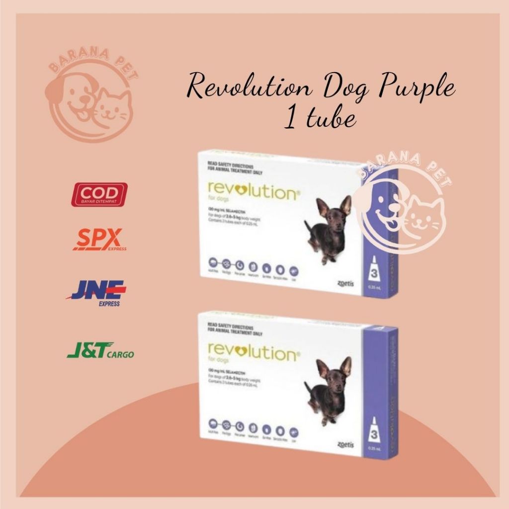 REVOLUTION Obat kutu anjing Revolution Purple 1 tube _ obat kutu anjing tetes _ TANGCITY