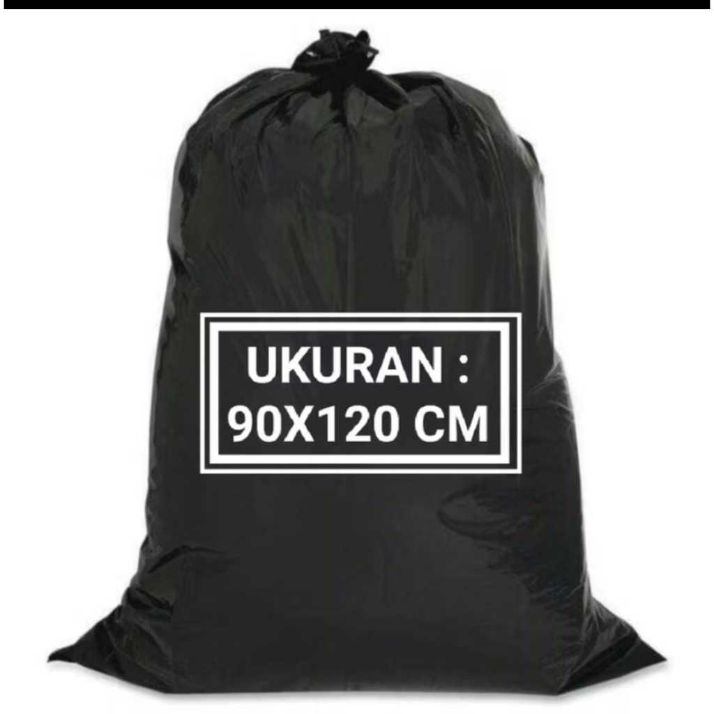 ( isi 6 lembar ) plastik  sampah 90 X 120/ plastik 90 X 120 hitam / plastik HD / plastik sampah hita