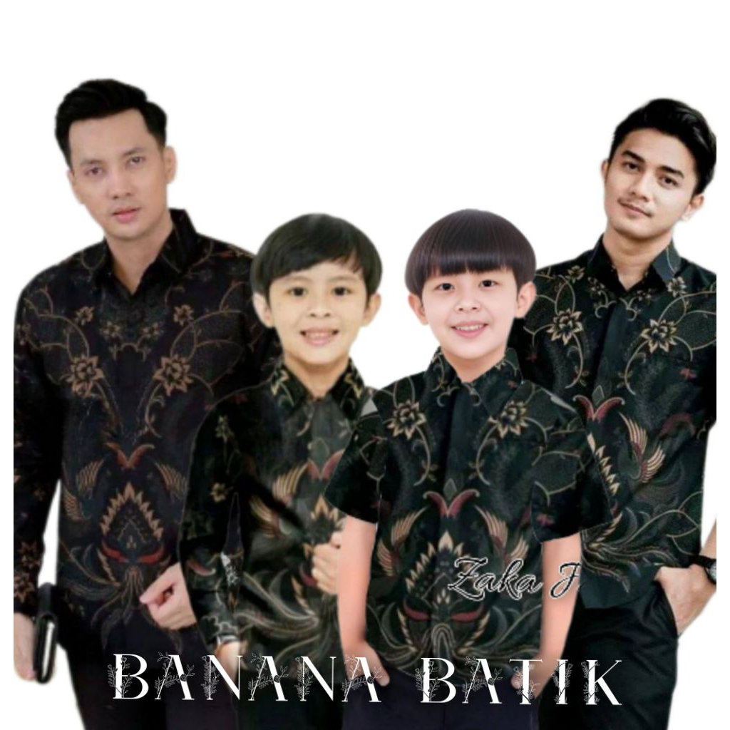 kemeja batik anak laki laki lengan panjang batik ayah dan anak cowok