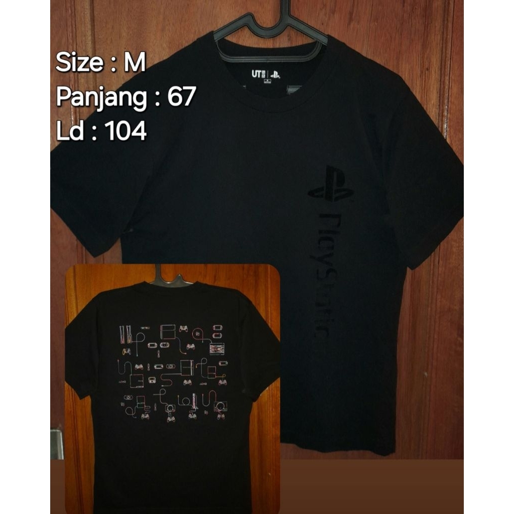 Kaos Tshirt Uniqlo UT x Playstation Sony Ps3  preloved/second/vintage