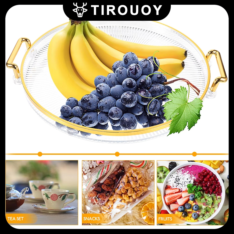 Nampan Set 3pcs/set untuk hiasan meja TudungSaji Nampan Mangkok Aesthetic  Piring Buah Rak Buah Aest