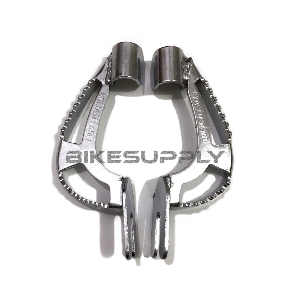 Foot Step / Footstep / Push Step / Jalu Sepeda BMX Merk Golden Eagle Warna Silver Chrome Bahan Mater
