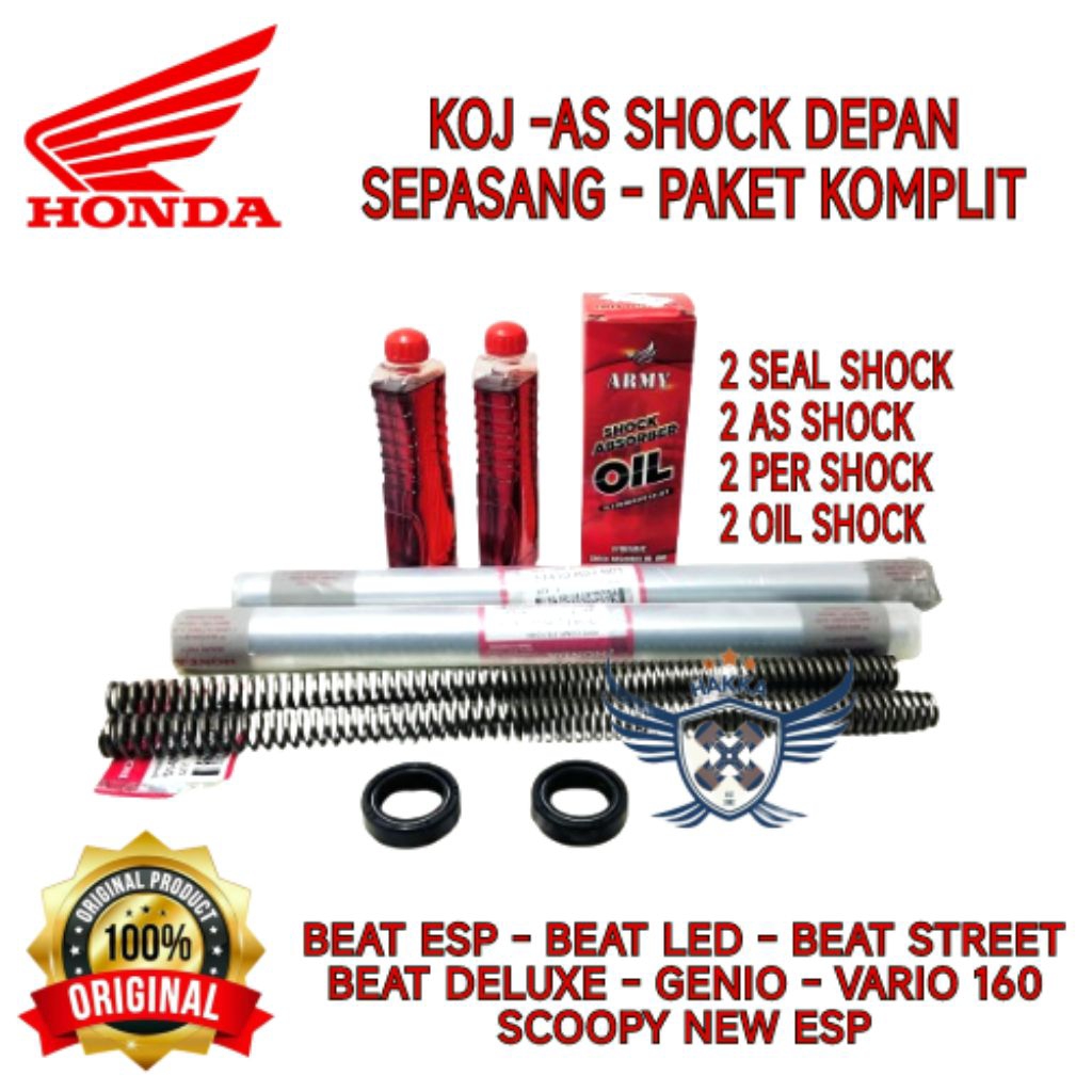 KOJ ORIGINAL KOMPLIT AS SHOCK HONDA BEAT DELUXE, AS SHOCK HONDA BEAT ESP, AS SHOCK HONDA BEAT LED, A