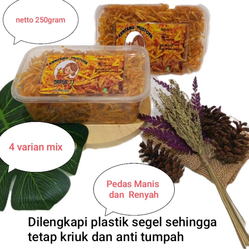

Mustofa Kentang Pedas Manis Kemasan 250 gram