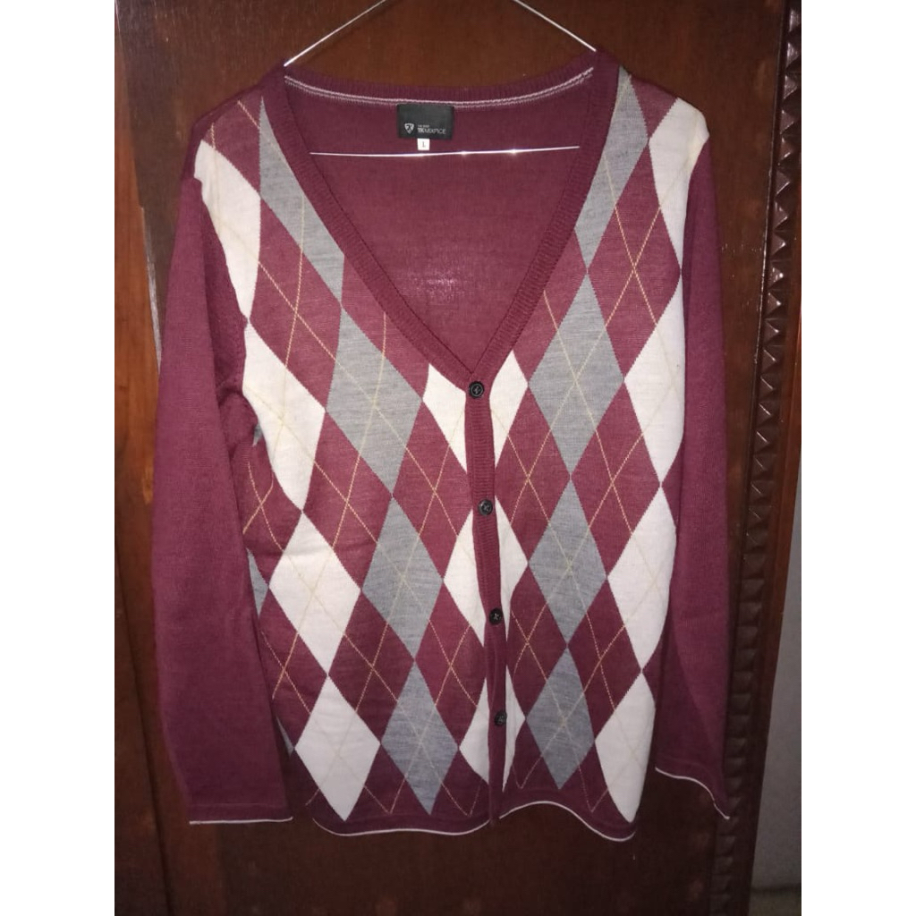 Cardigan Maroon