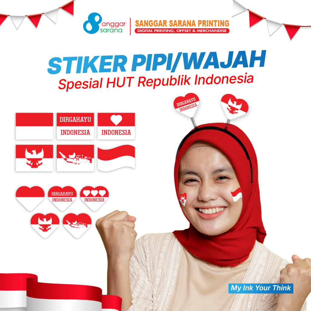 

Stiker Pipi / Wajah Free Template Spesial 17 Agustus