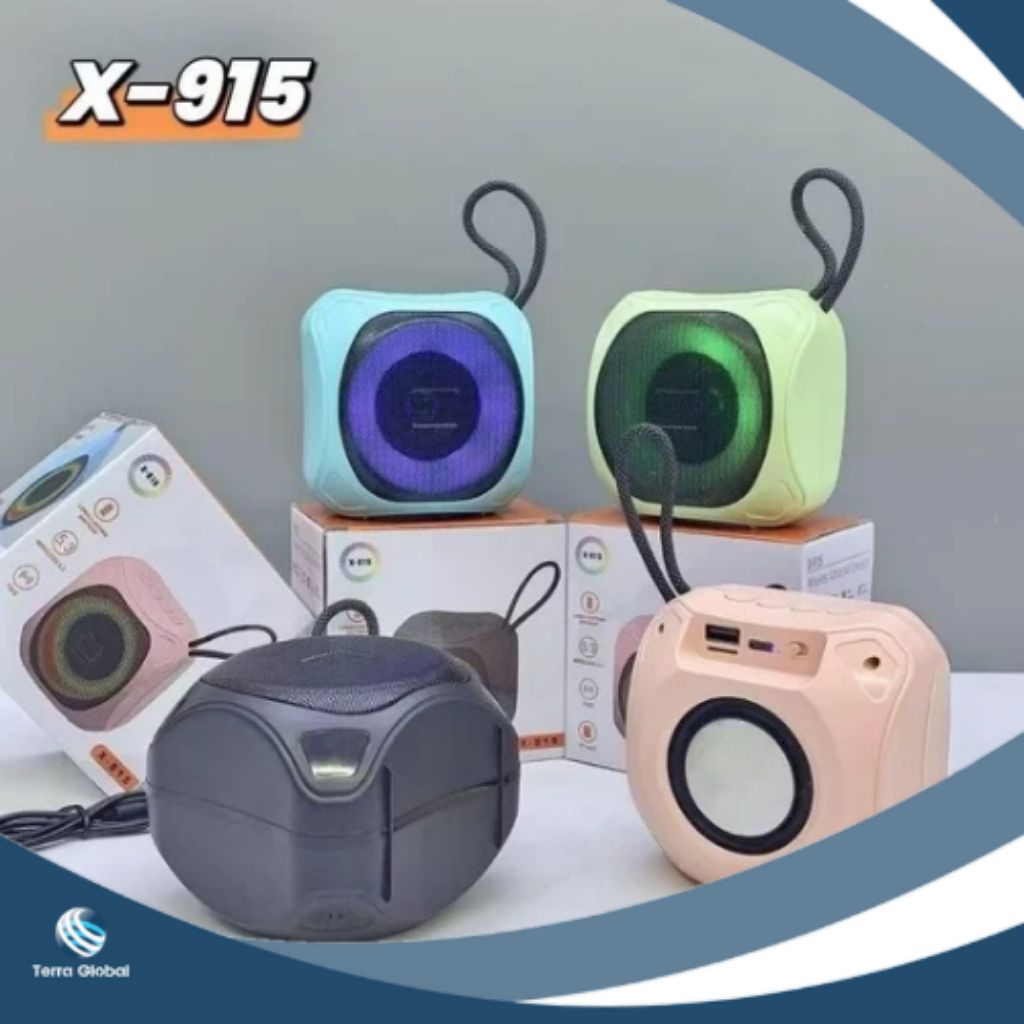 Speaker Bluetooth RGB X-915 Portable Speaker Super Bass