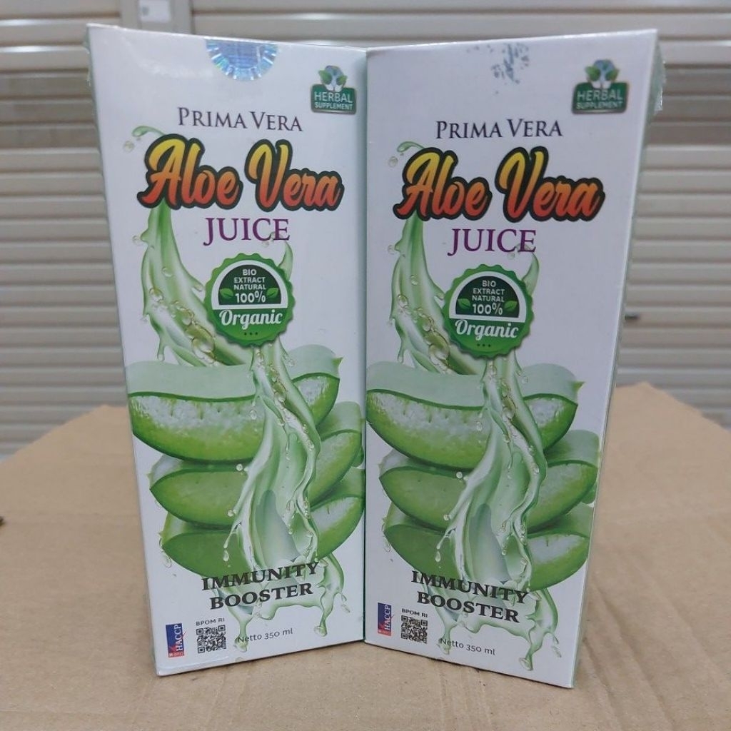 

Jus Aloe vera prima vera minuman booster immunty 350m