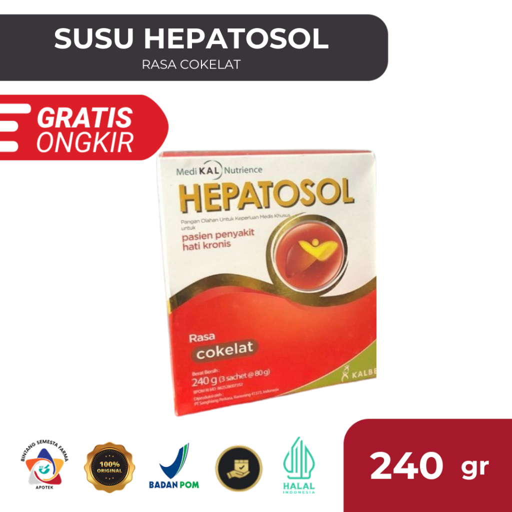 

Hepatosol Rasa Cokelat - 240 gr