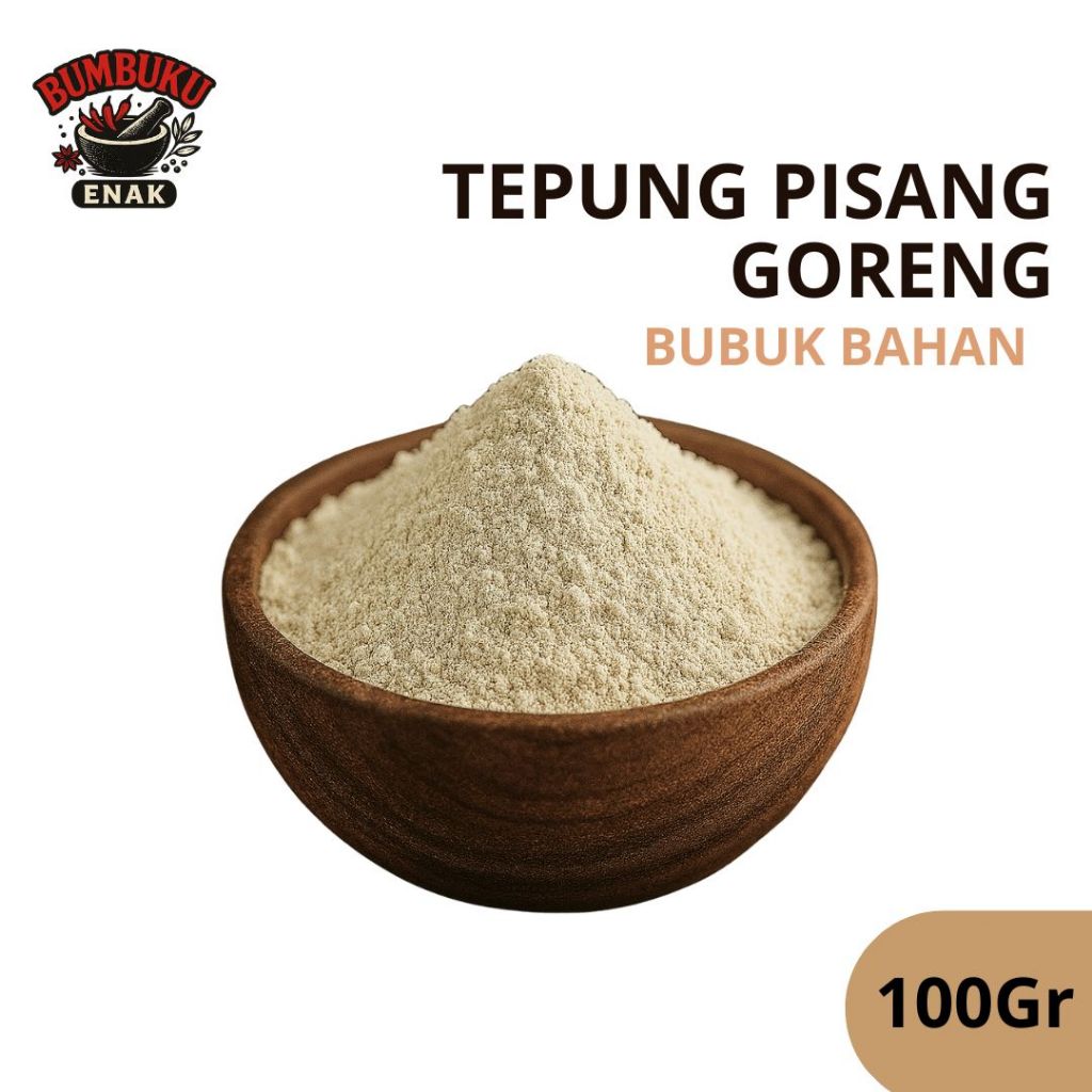

Tepung Pisang Goreng 100gr – Renyah Gurih & Gampang Digunakan | Cocok untuk Usaha & Rumahan