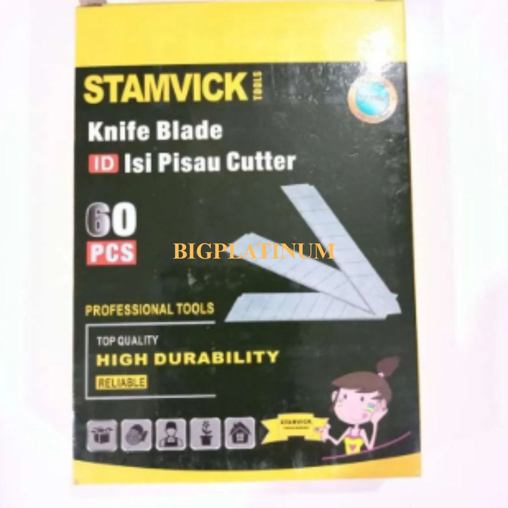 

STAMVICK Isi Cutter - Refill Isi Ulang Cutter Mata PisauBesar STAMVICK 6pcs