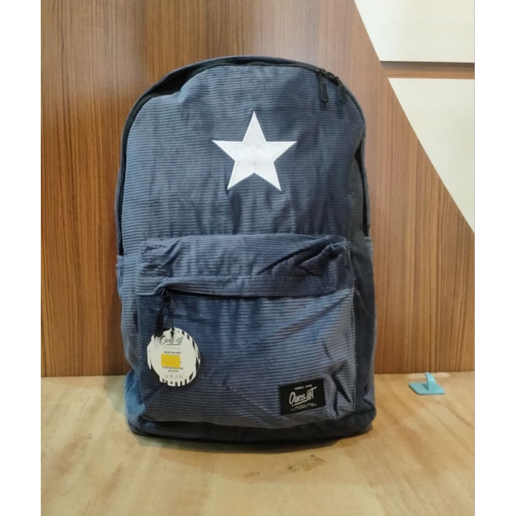 TAS RANSEL SEKOLAH OURS-IST BACKPACK CORDUROY STAR PRIA WANITA
