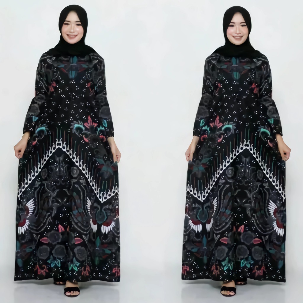 TERMURAH - GAMIS BATIK ROK KLOK SET 2511 GAMIS WANITA KONDANGAN BATIK SARIMBIT KELUARGA TERBARU