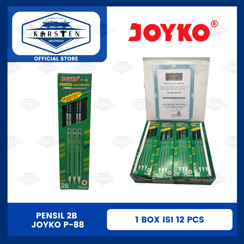 

Pencil | Pensil 2B Joyko P-88 (1 Lusin)