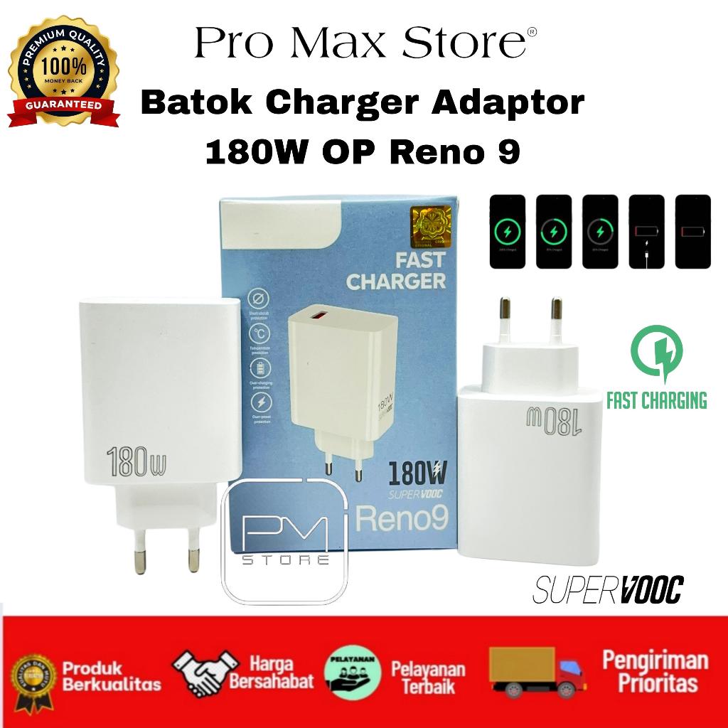 PM - Batok Charger Adaptor 180w Oppo Reno 9 | Adaptor Kepala Charger 180watt Oppo | Adaptor Casan