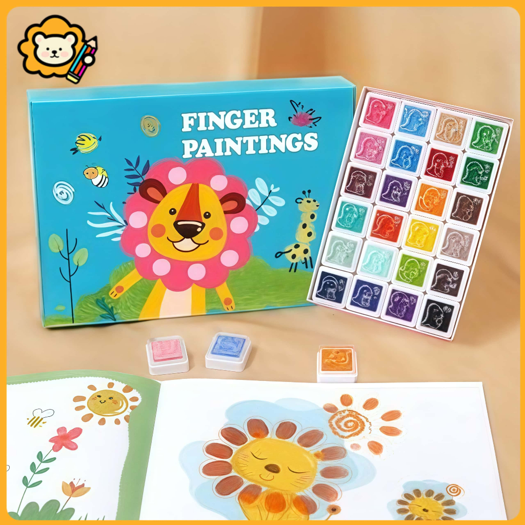 

Finger Painting Colors Mainan Edukasi Anak Mewarnai Cat Jari Paint Coloring Sensory Play Motorik