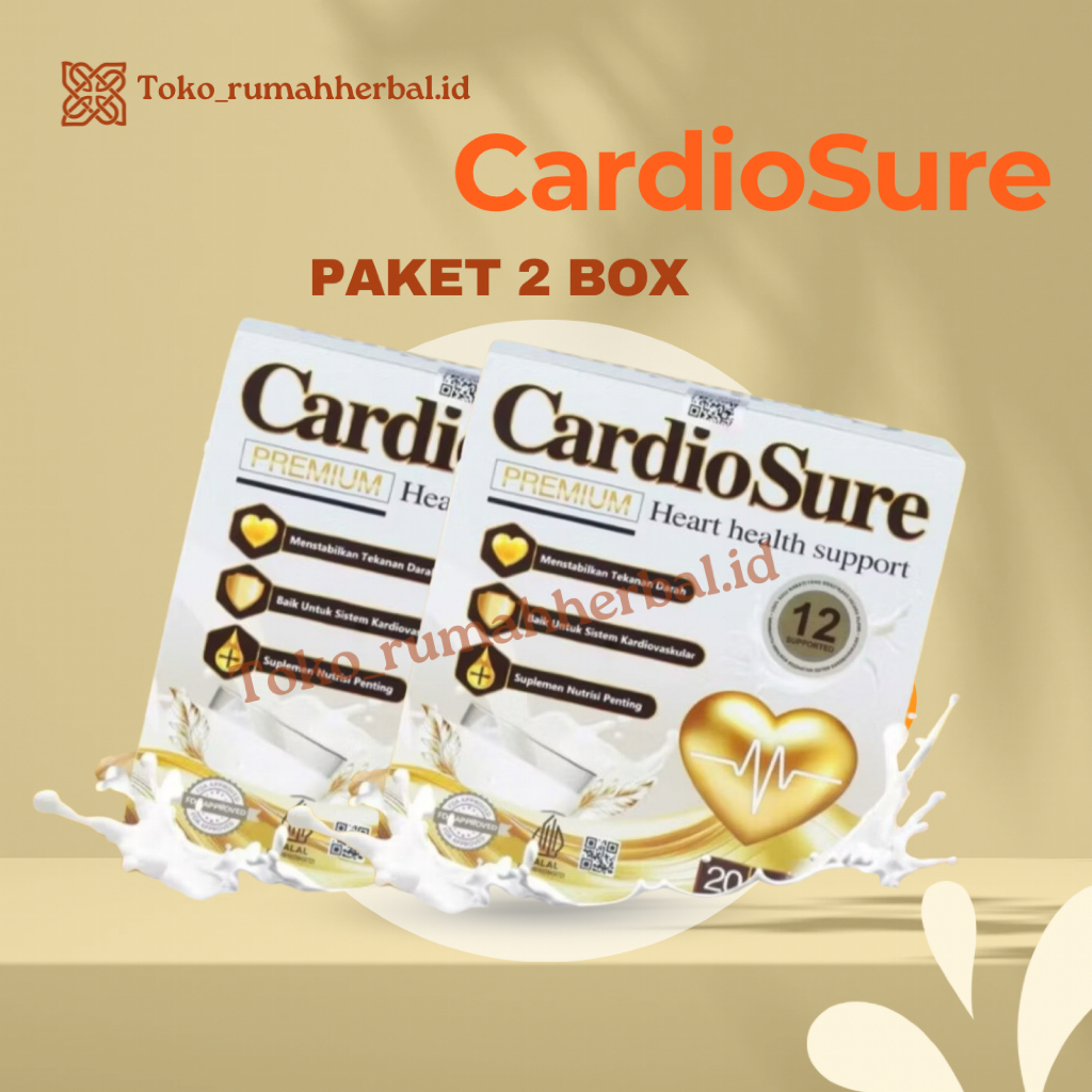 

PROMO COD 2 BOX CARDIOSURE MILK SUSU OBAT HIPERTENSI JANTUNG STRUK KOLESTROL ASAM URAT 100% ORIGINAL