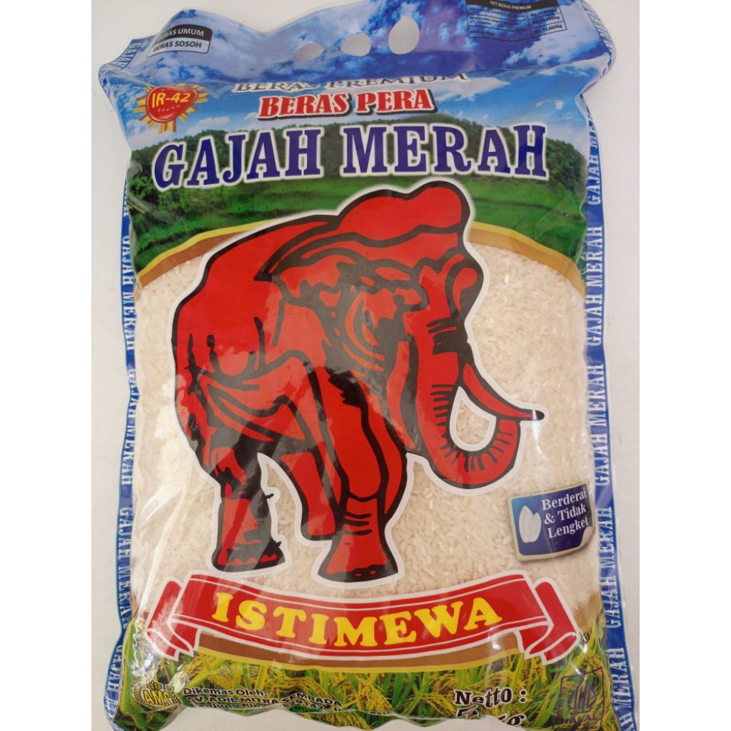 

Gajah Merah Beras Pera Premium 5kg