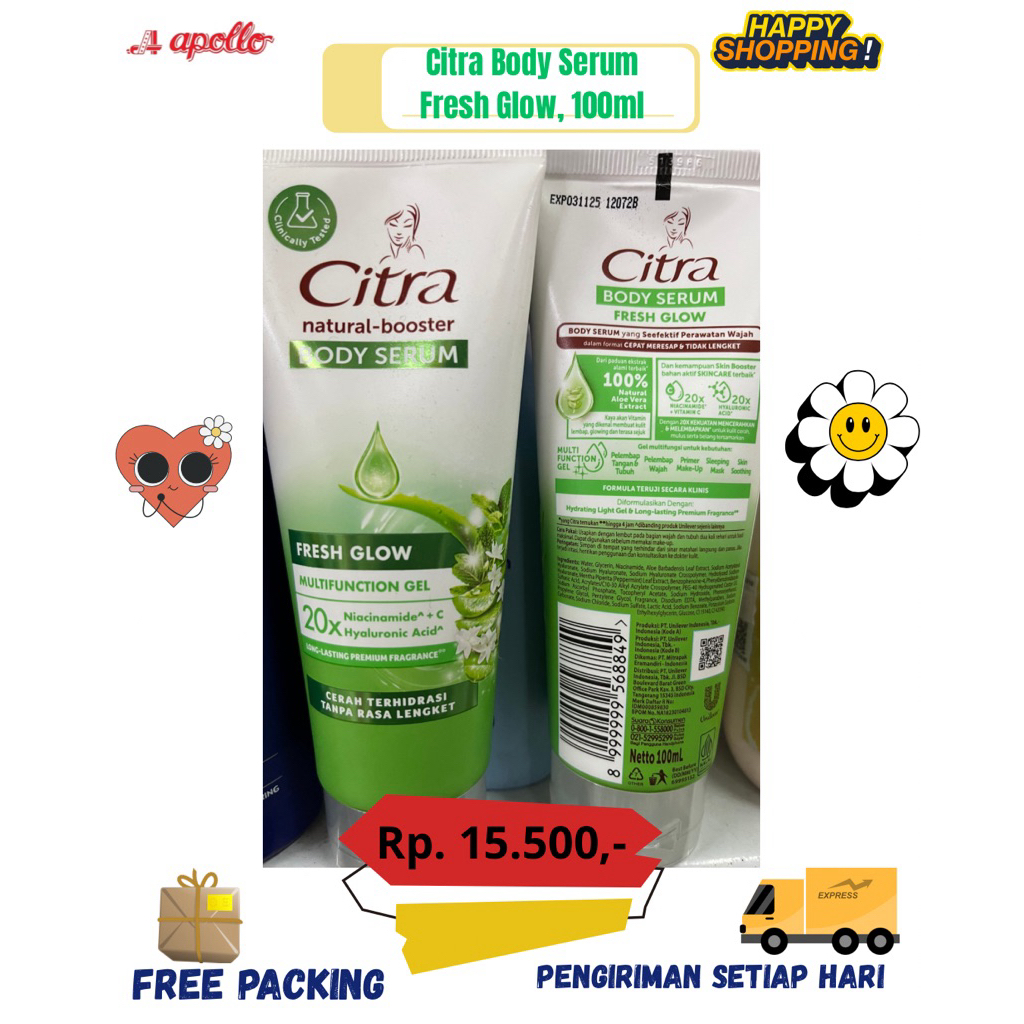 Citra Body Serum Fresh Glow, 100ml
