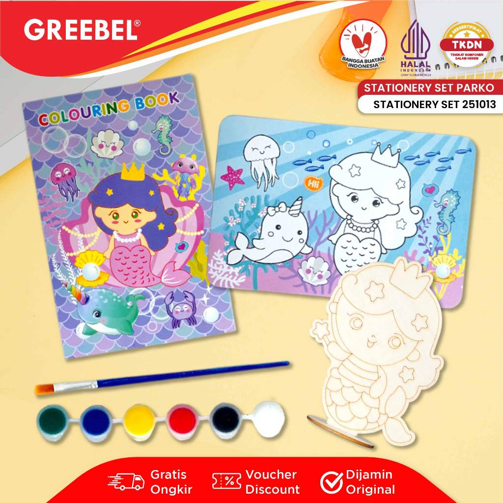 

PARKO Paket Lomba Melukis Anak Tk Sd / DIY Coloring Set For Kids 251013 / Hadiah Hampers Ulang Tahun