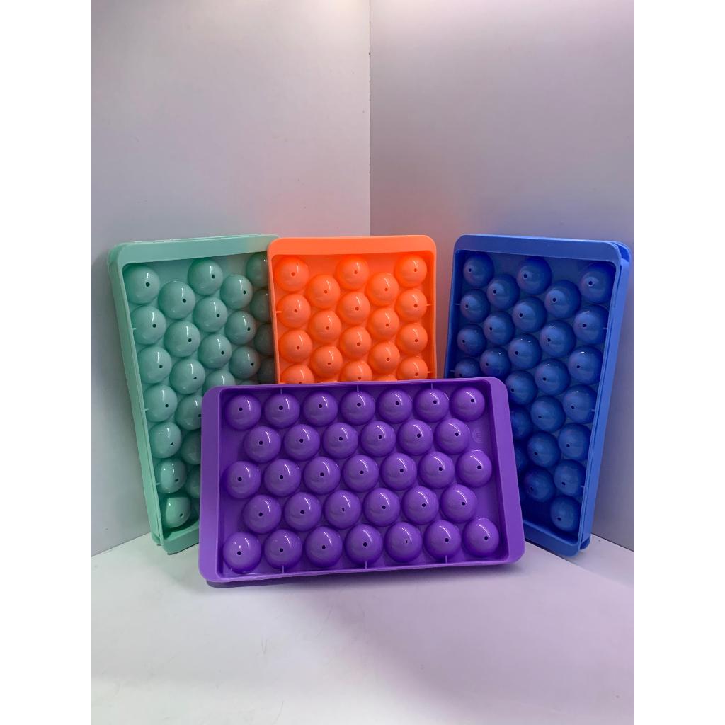 Cetakan Es Batu Bentuk Bulat 33 Lubang Cetakan Pudding Jelly Buah Mini Ice Tray