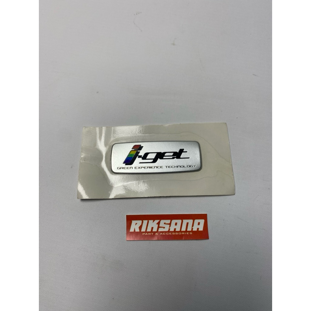 Sticker Iget di CVT SPRINT PRIMAVERA LX VESPA S GTS Logo Emblem Sticker I-get Vespa Matic Original P