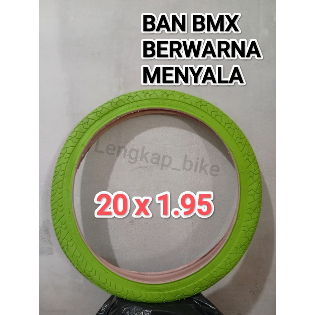 BAN LUAR SEPEDA BERAWARNA UKURAN 20 X 1.95 BMX DAN LAINNYA
