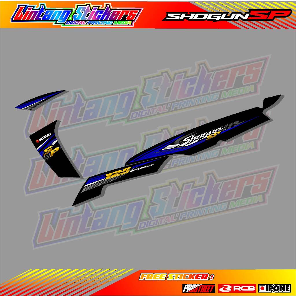 STRIPING VARIASI SUZUKI SHOGUN SP / STICKER LIST VARIASI MOTOR SHOGUN SP